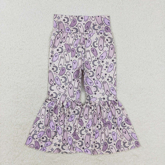 Baby Girls Halloween Lavender Bell Bottom Pants