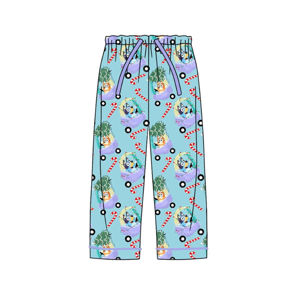 Adult Women Christmas Dogs Candy Bottom Pants Pajamas Preorder