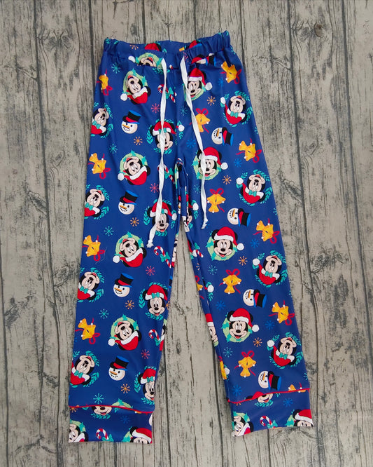 Adult Women Christmas Cartoon Mouse Bottom Pants Pajamas