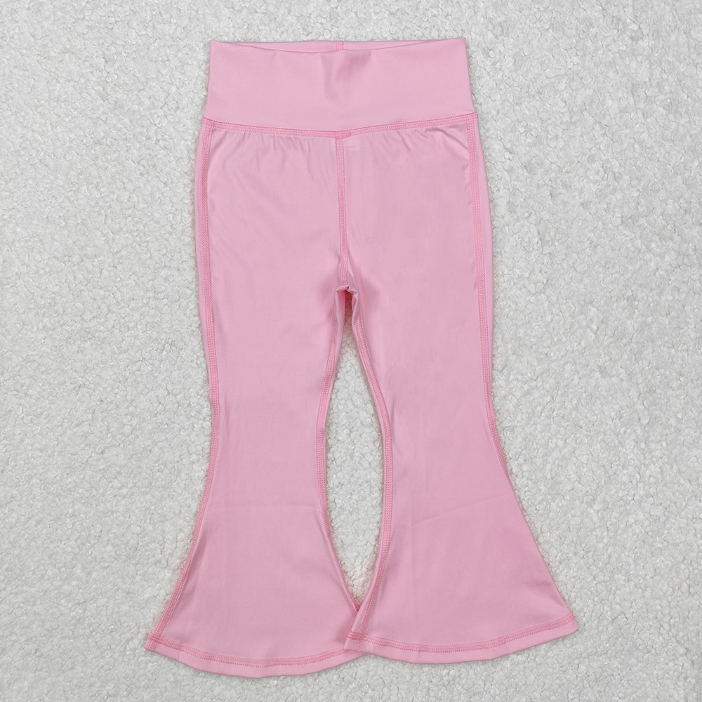 Baby Girls Light Pink Yoga Active Wear Bell Bottom Pants