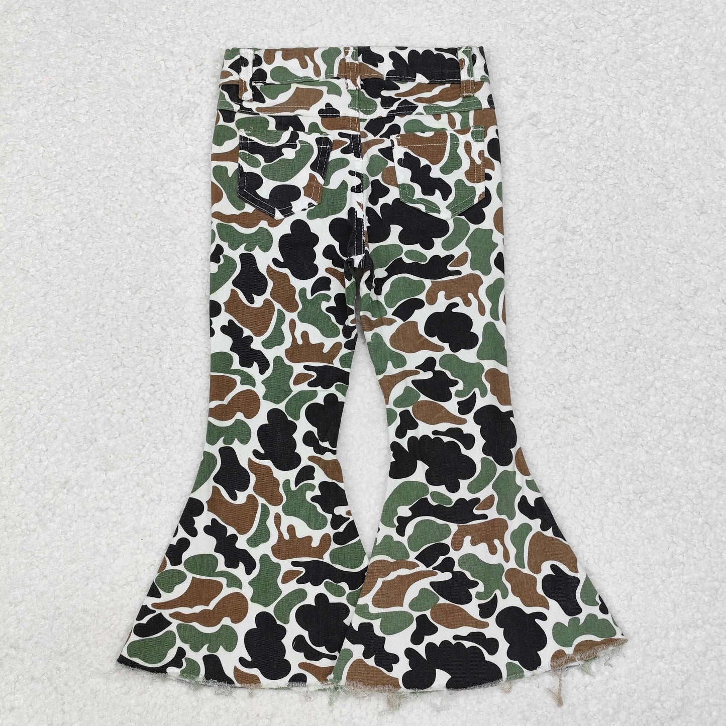 Sibling Baby Boys Girls Camouflage Hunting Season Denim Jeans Pants