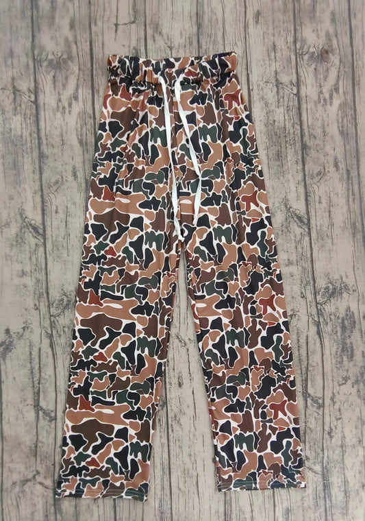 Adult Man Camo Brown Fall Bottom Pants Pajamas