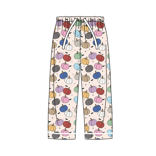 Adult Women Colorful Pumpkins Fall Bottom Pants Pajamas Preorder