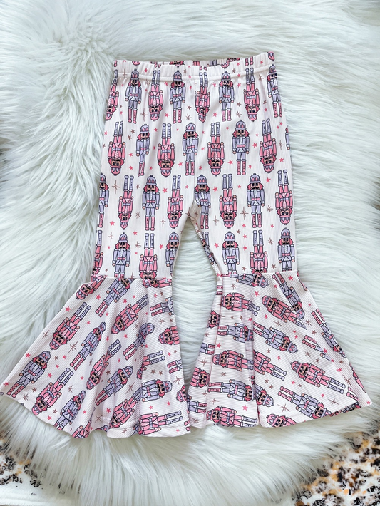 Baby Girls Christmas Soldier Bell Bottom Pants Preorder