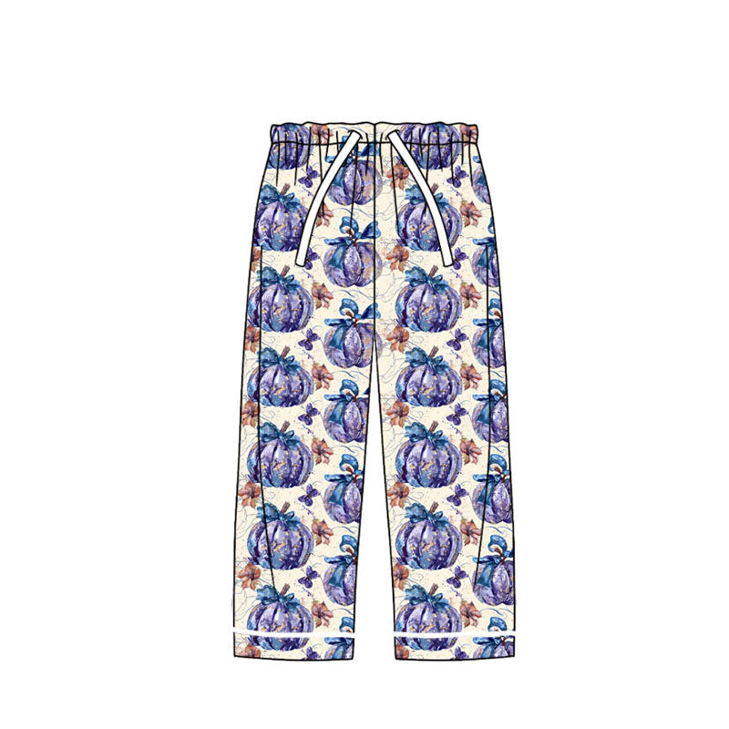 Adult Women Purple Pumpkins Bottom Pants Pajamas Preorder