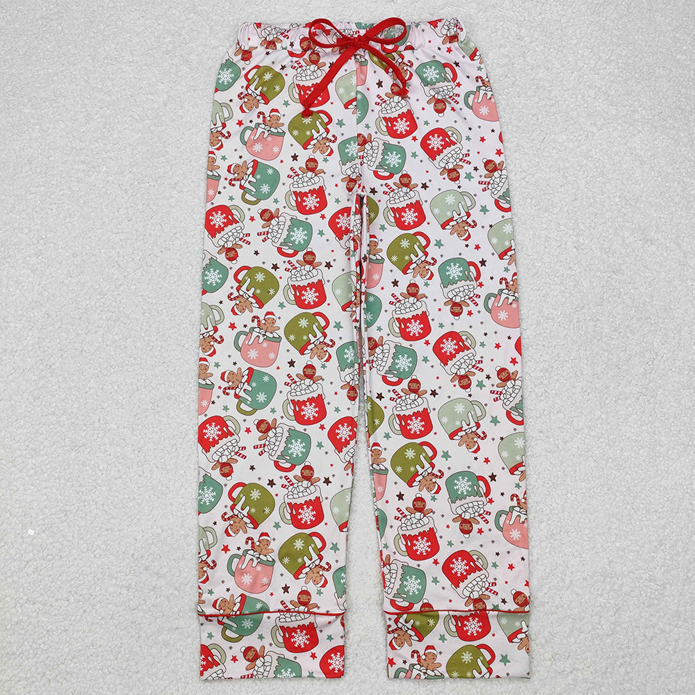 Family Children Adult Christmas Cups Gingerbread Rompers Pajamas