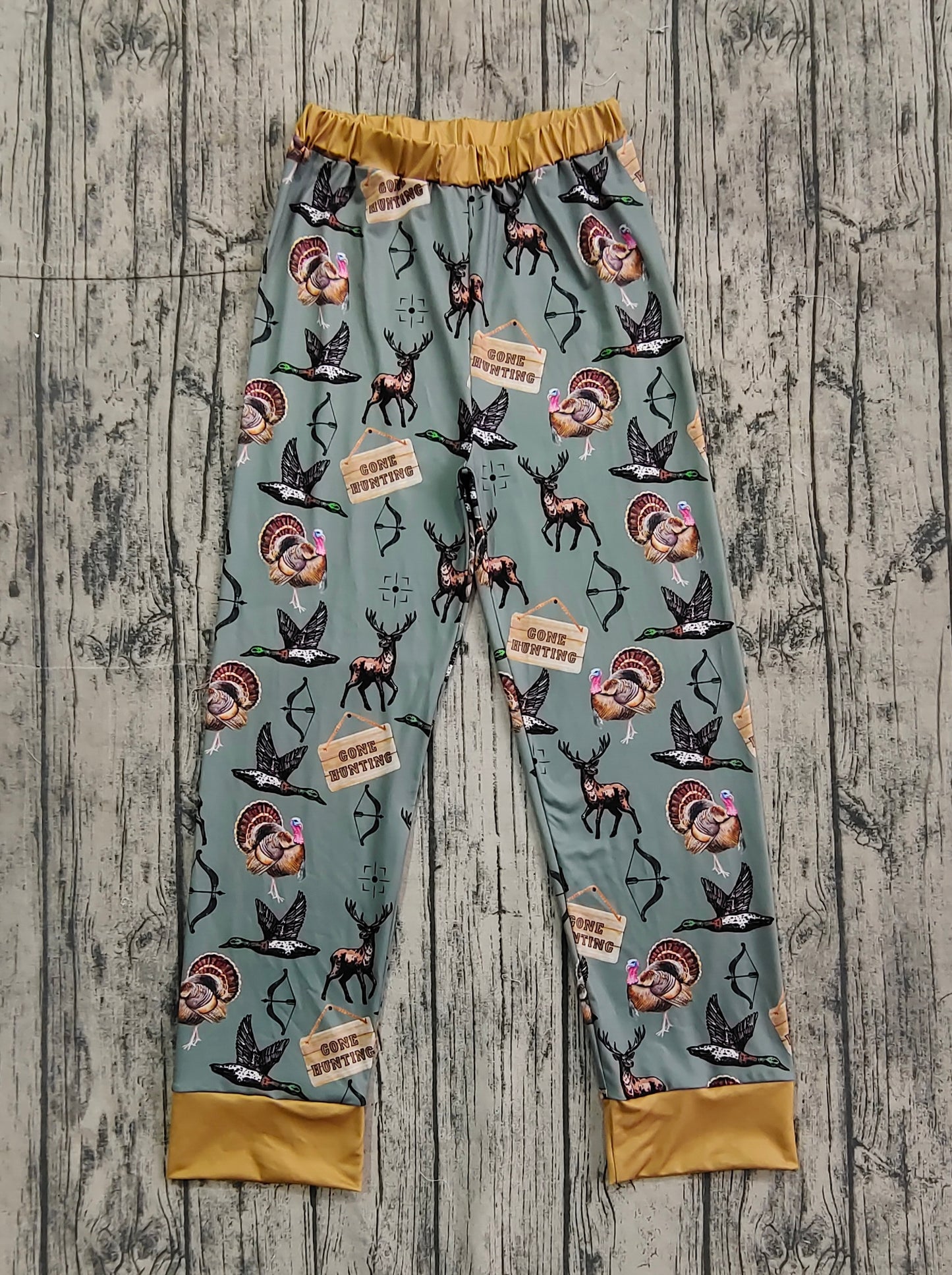 Adult Men Hunting Deer Ducks Bottom Pants Pajamas