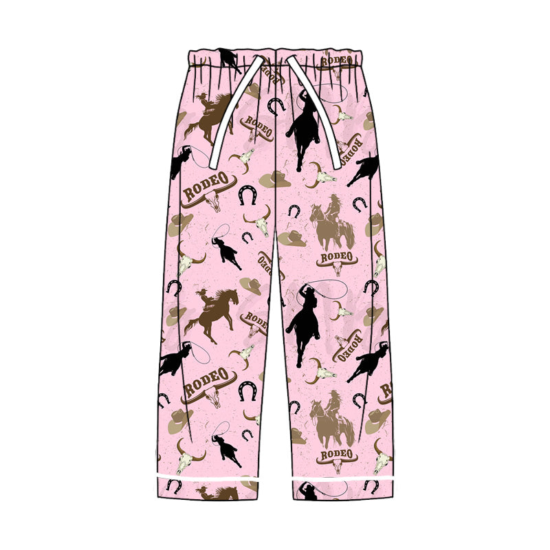 Adult Women Western Rodeo Cow Bottom Pants Pajamas Preorder