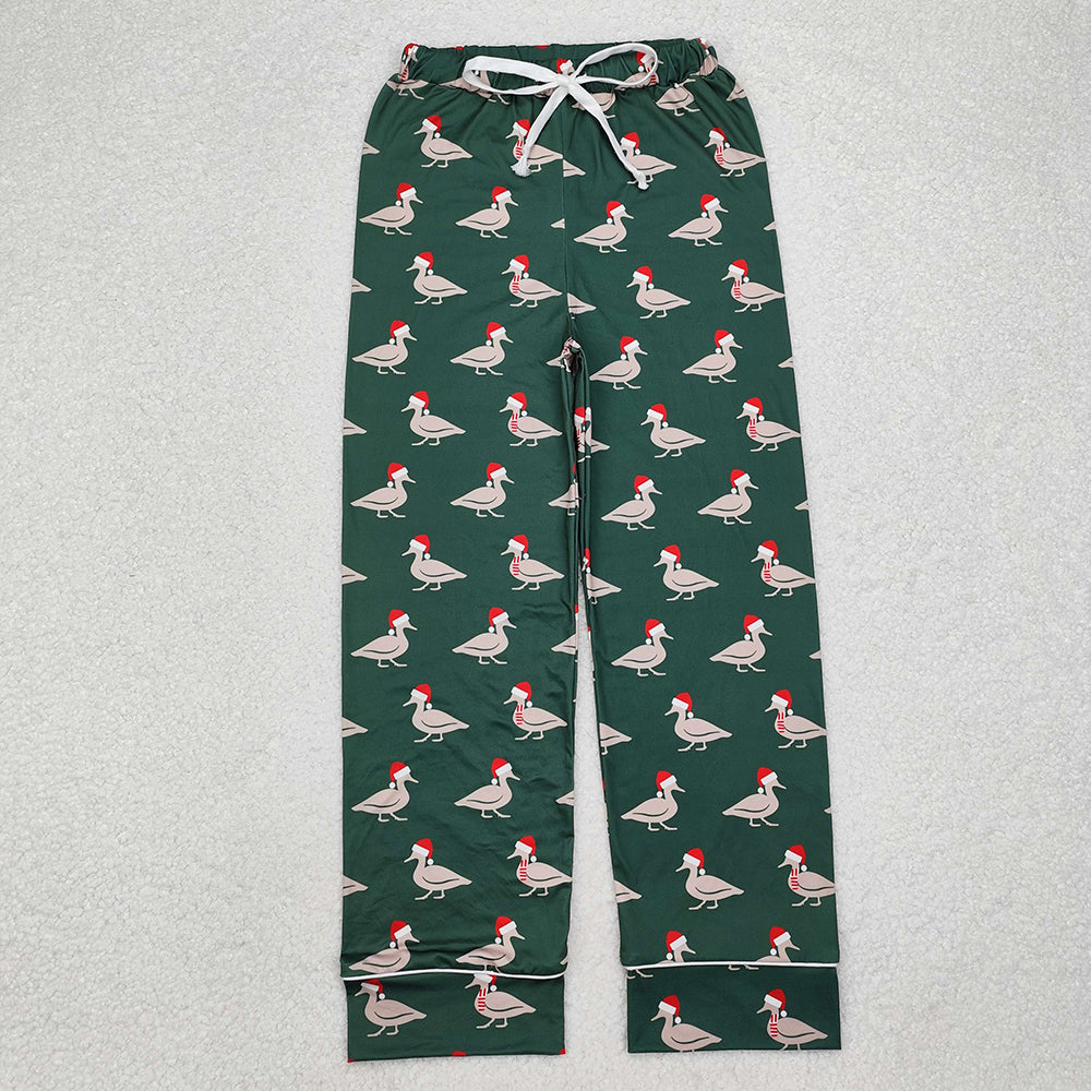 Family Children Adults Christmas Ducks Bamboo Pajamas Sets