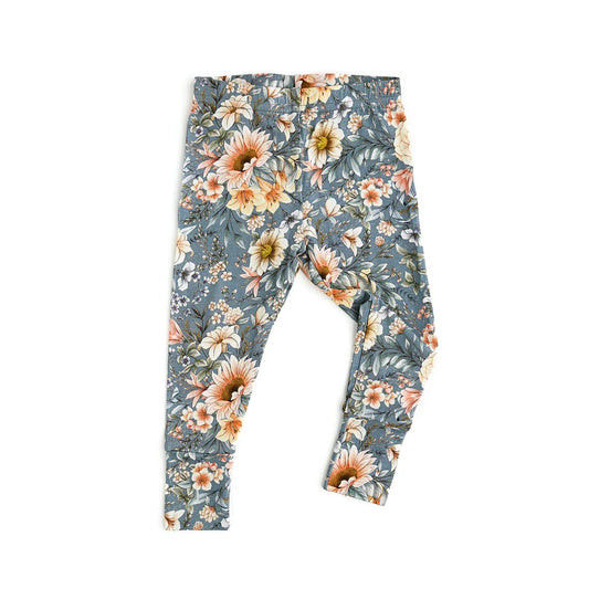 Baby Girls Navy Flowers Bottom Legging Pants Preorder