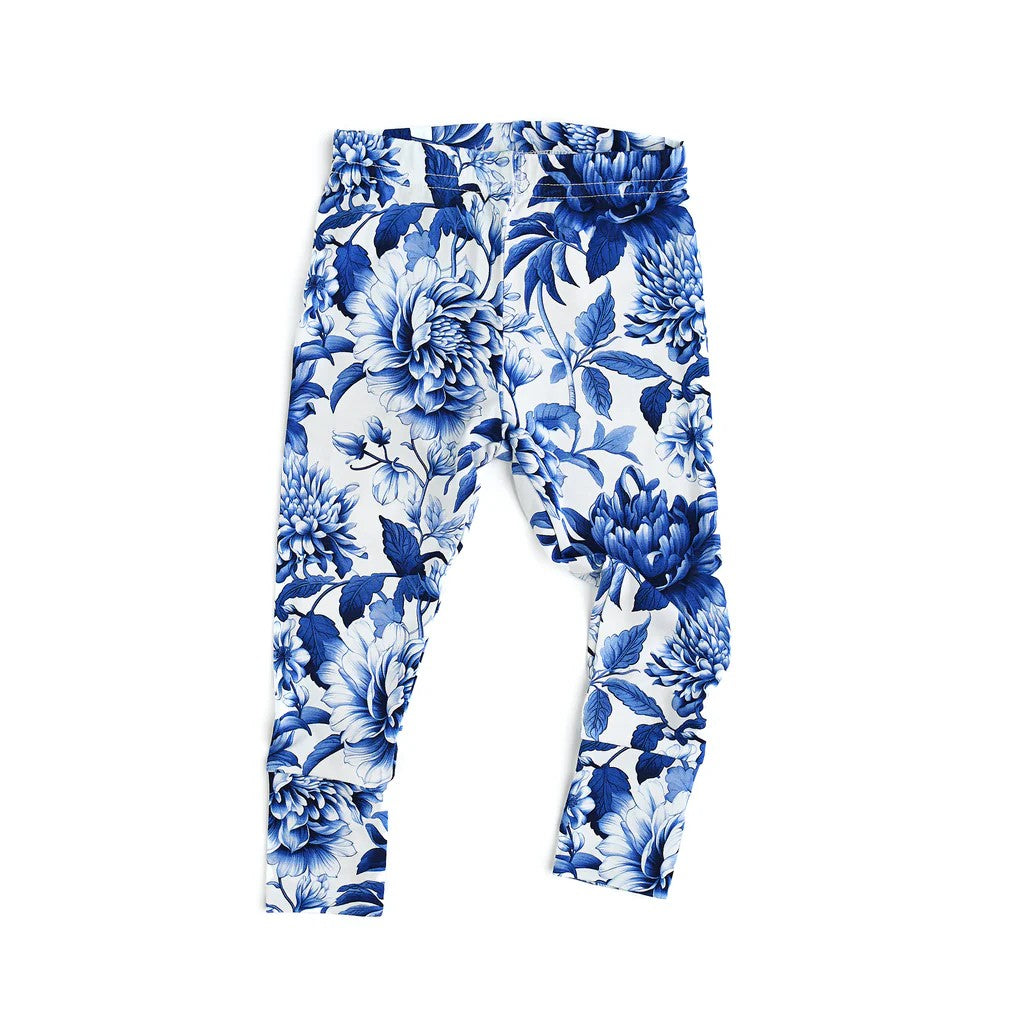 Baby Girls Blue Flowers Bottom Legging Pants Preorder