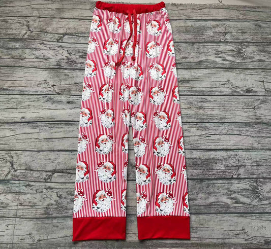 Adult Men Christmas Santa Stripes Bottom Pants Pajamas Preorder