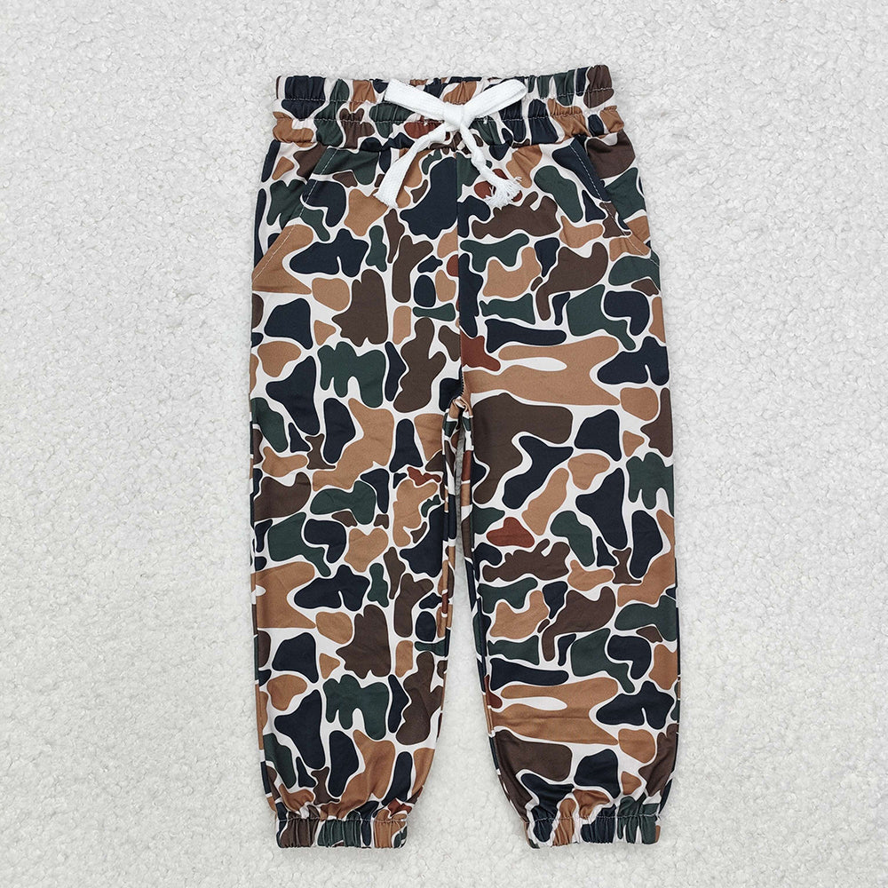 Sibling Baby Boys Camouflage Pockets Jogger Pants