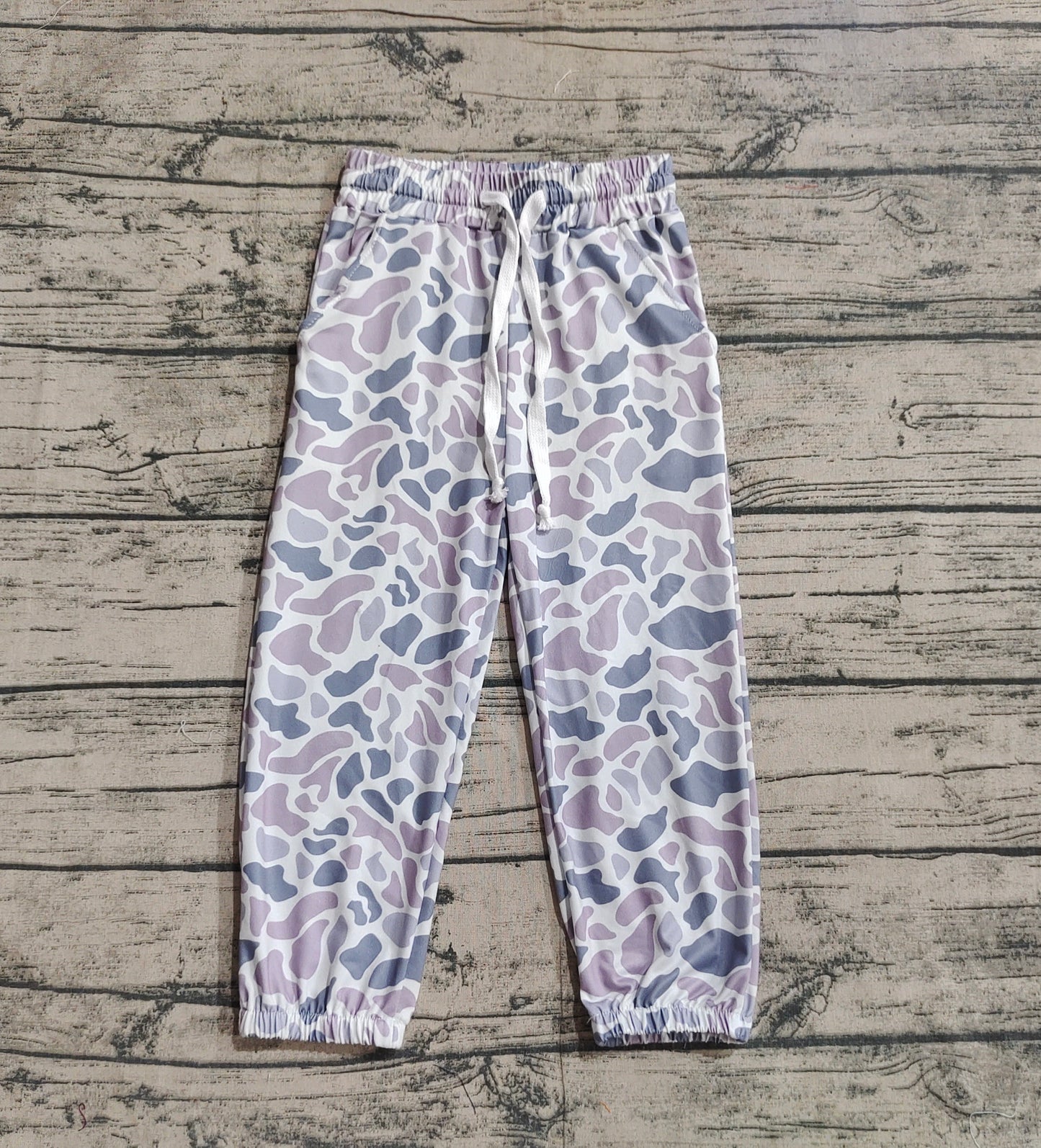 Baby Girls Light Grey Camo Southern Bottoms Pants