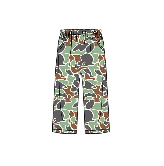 Adult Women Green Camo Pocket Bottom Pants Pajamas Preorder