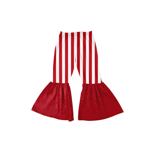 Baby Girls Christmas Red Stripes Bell Bottoms Pants Preorder