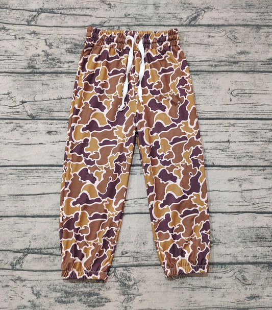 Baby Boys Coffee Hunting Camo Bottoms Jogger Pants