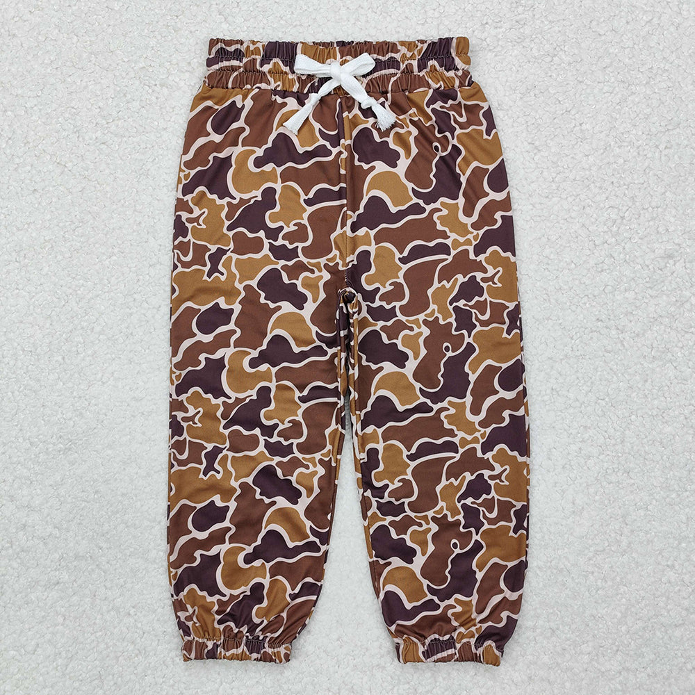 Baby Boys Coffee Hunting Camo Bottoms Jogger Pants