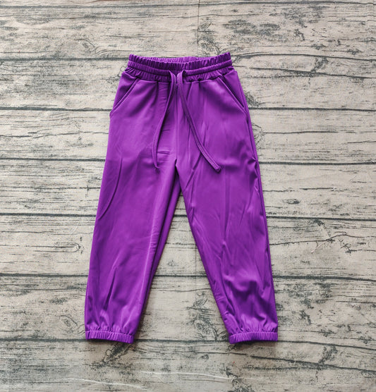 Baby Girls Purple Jogger Yoga Bell Pants Preorder