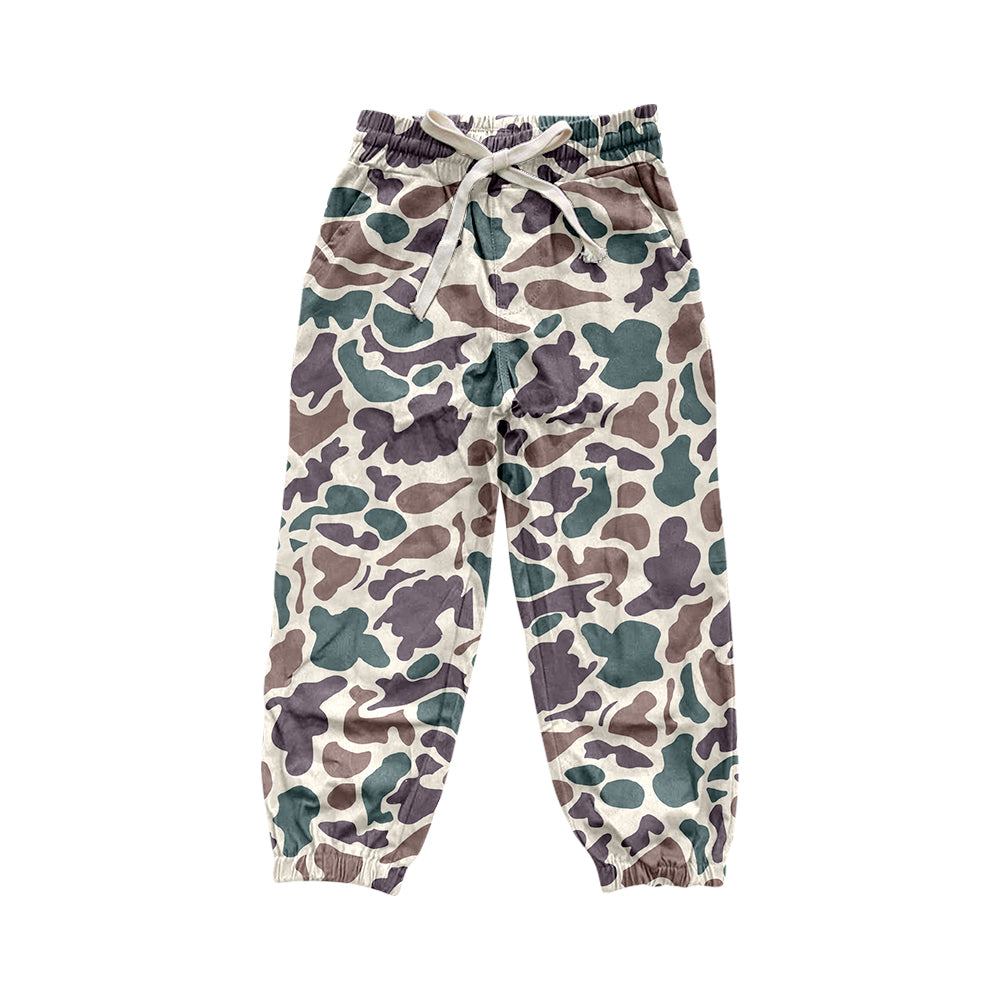 Baby Boys Green Hunting Camo Bottoms Jogger Pants Preorder