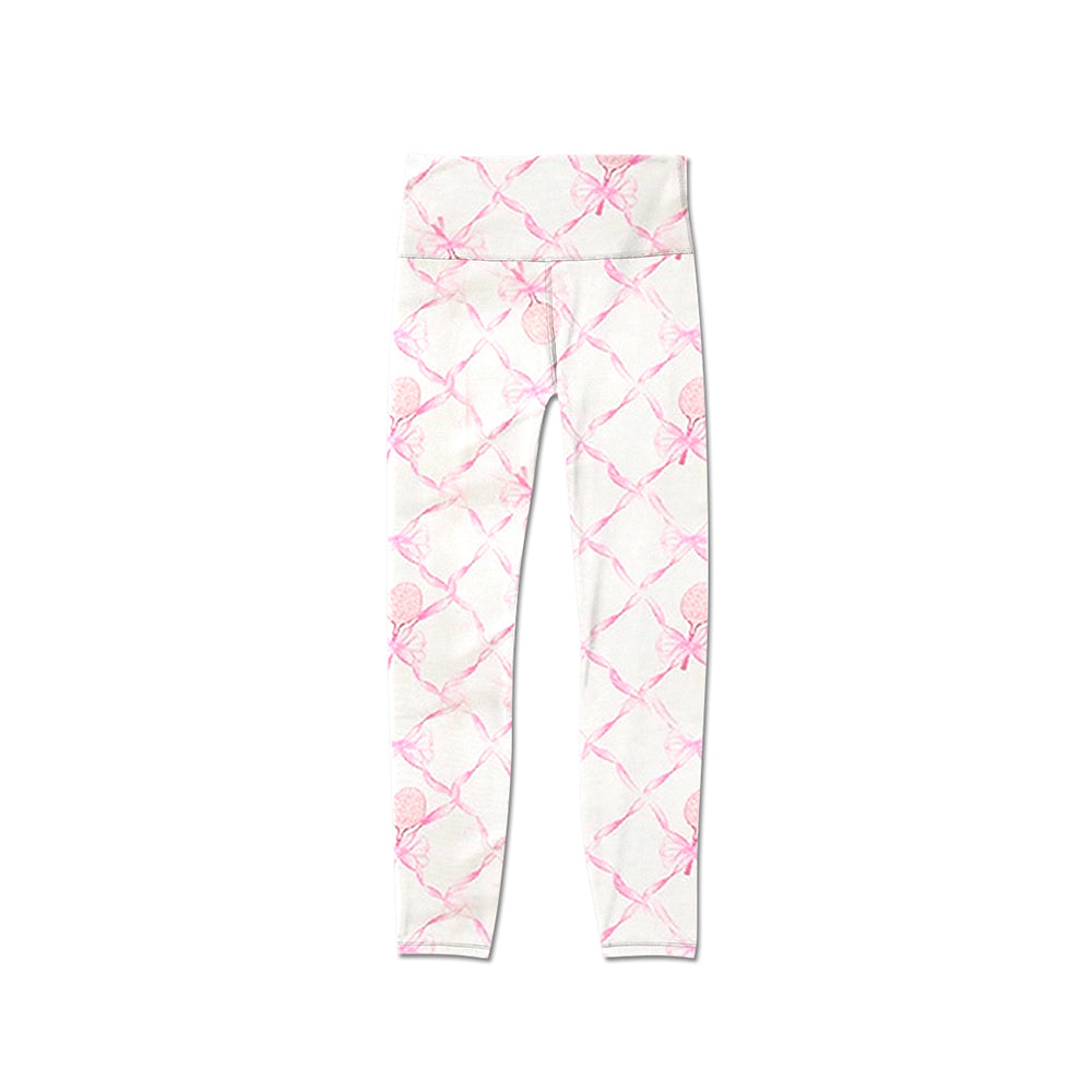 Baby Girls Pink Tennis Bows Yoga Legging Pants Preorder