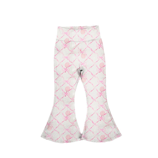 Baby Girls Pink Tennis Bows Yoga Bell Pants Preorder