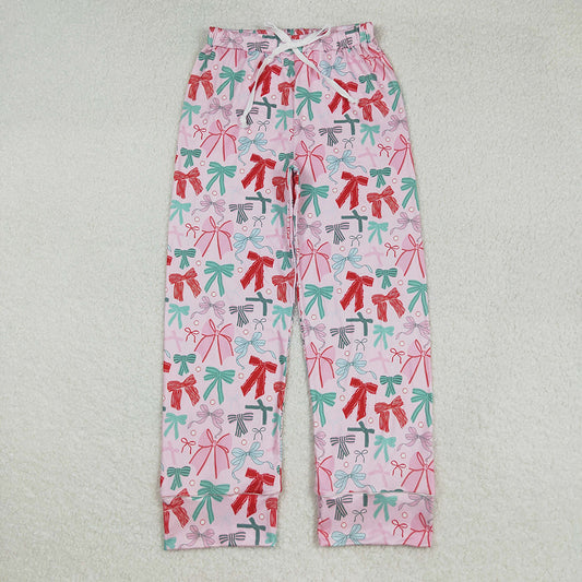 Adult Women Colorful Bows Flame Pants