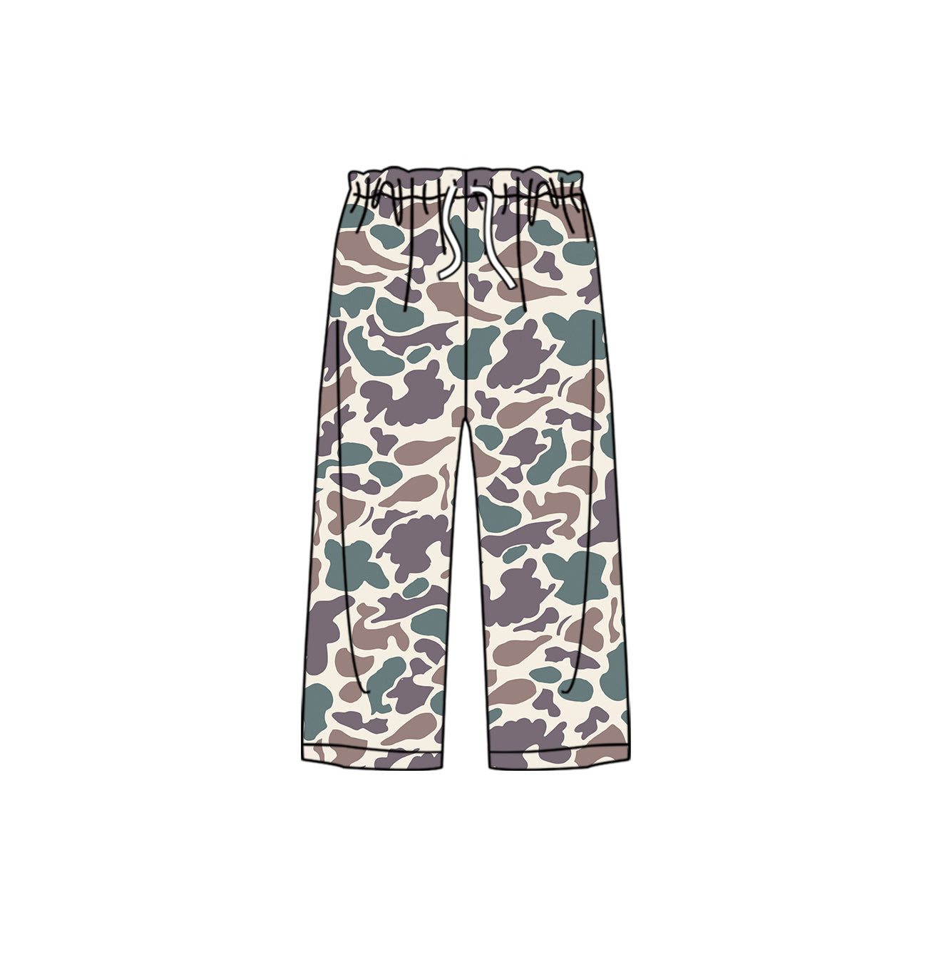 Adult Women Western Lavender Camo Flare Pants Preorder