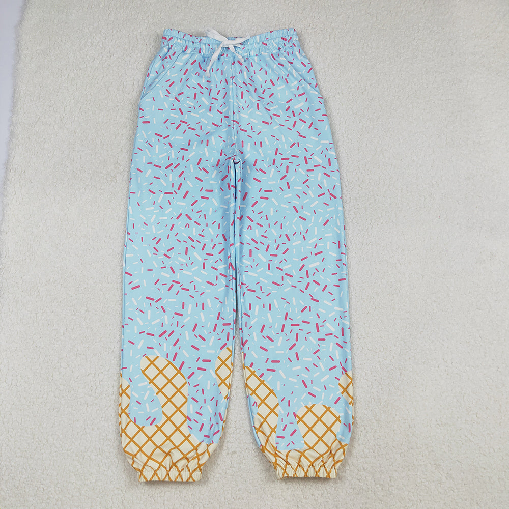 Mommy and Me Baby Girls Blue Drip Team Pockets Yoga Active Pants