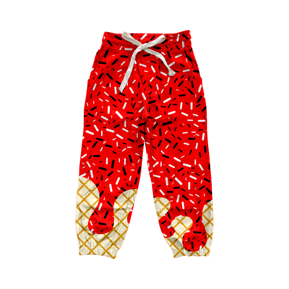 Adult Women Red Drip Pockets Yoga Team Pants Preorder