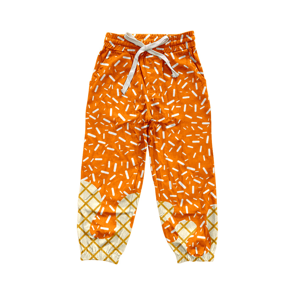 Adult Women Orange Drip Pockets Yoga Team Pants Preorder