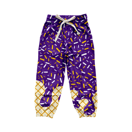 Adult Women Purple Drip Pockets Yoga Team Pants Preorder