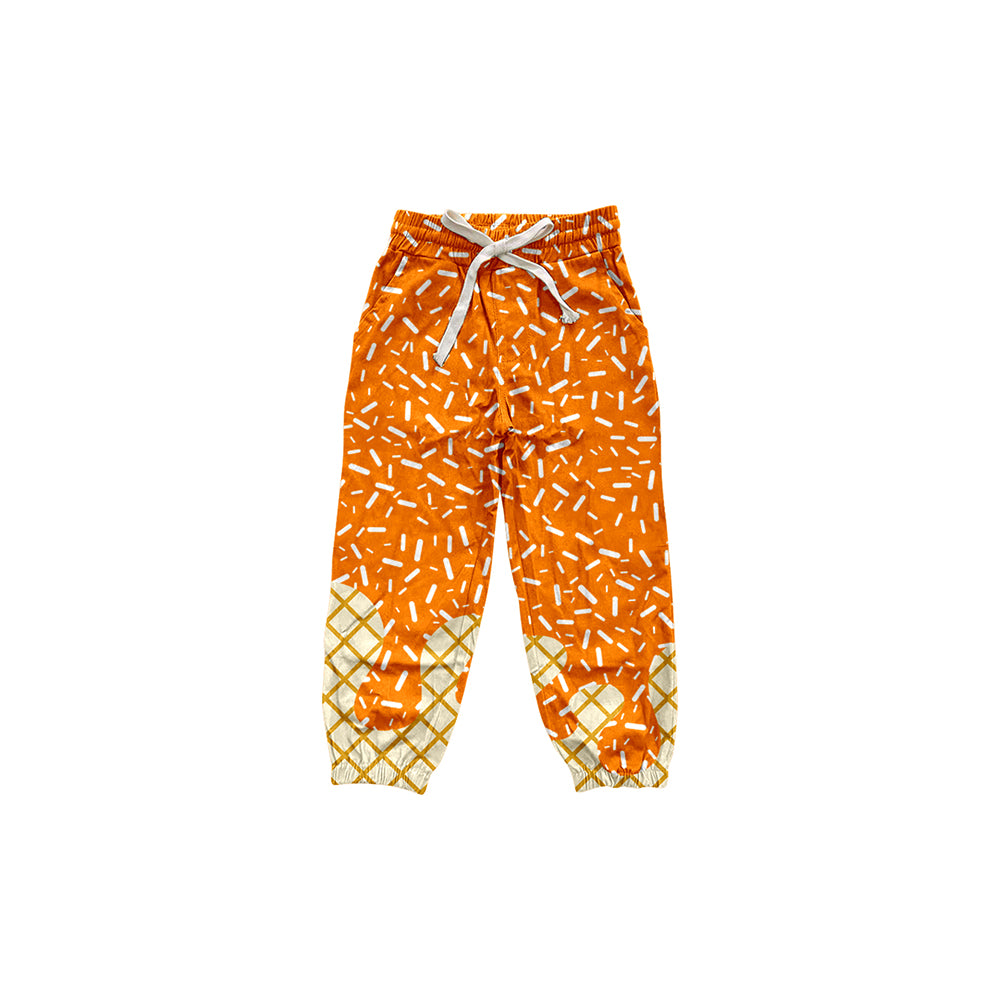 Baby Girls Orange Drip Team Pockets Yoga Pant Preorder