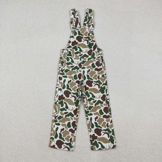 Baby Boys Deer Ducks Turkey Camo Hunting Denim Jumpsuits