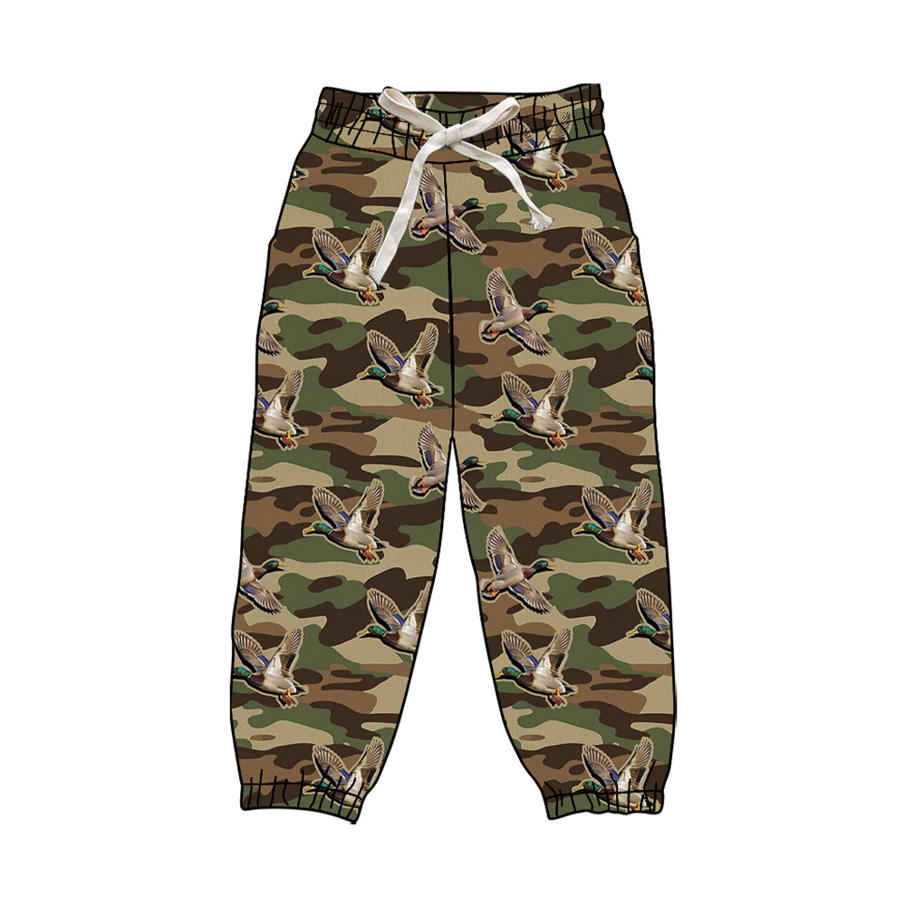 Adult Women Olive Brown Camo Ducks Yoga Jogger Bottom Preorder