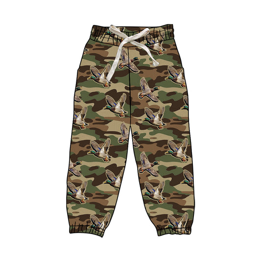 Adult Women Olive Brown Camo Ducks Yoga Jogger Bottom Preorder