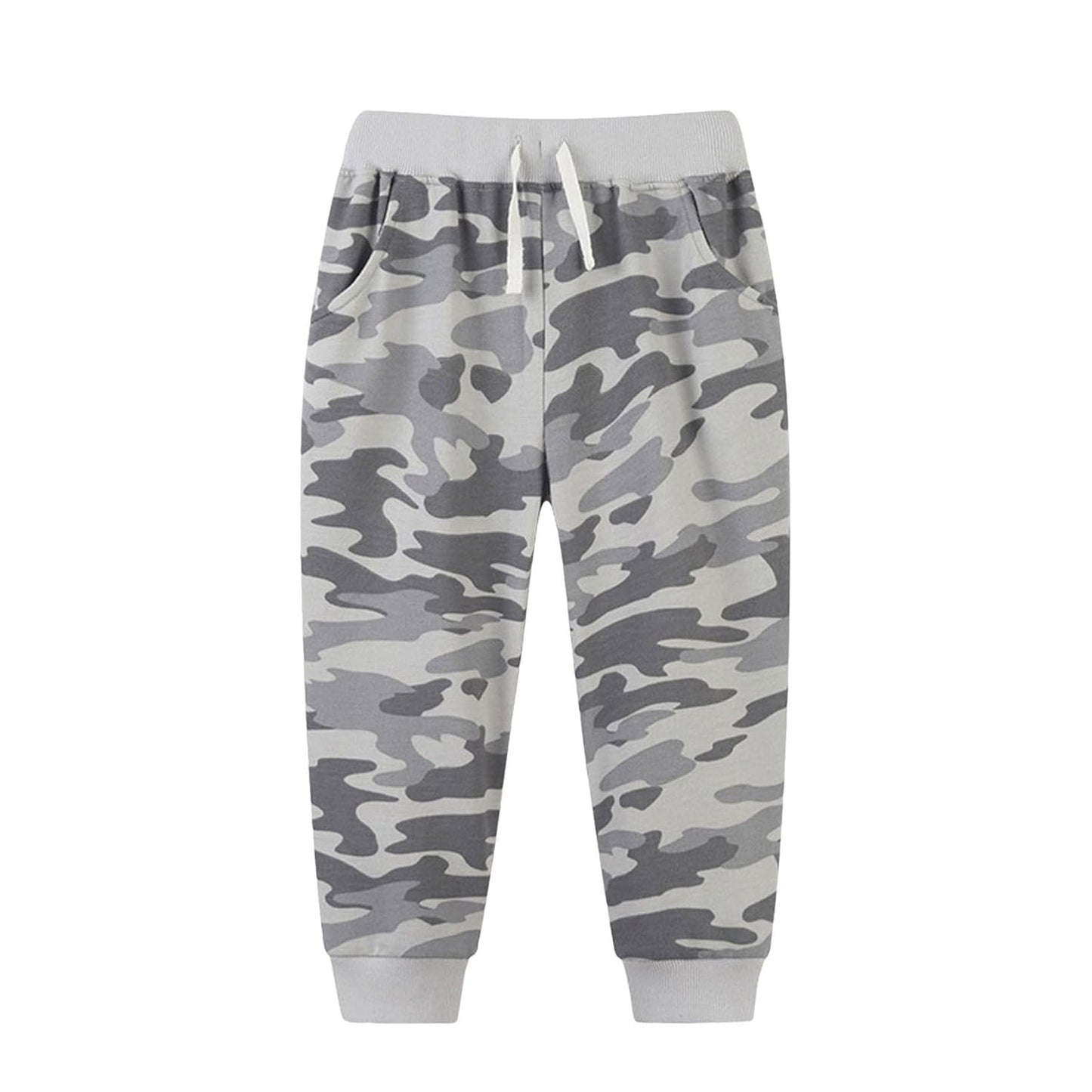 Baby Boys Western Grey Camo Pockets Legging Pants With Belt Preorder