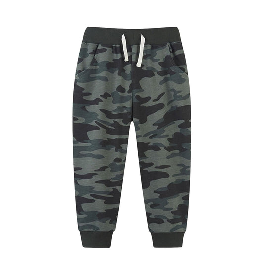 Baby Boys Western Dark Grey Camo Pockets Legging Pants With Belt Preorder