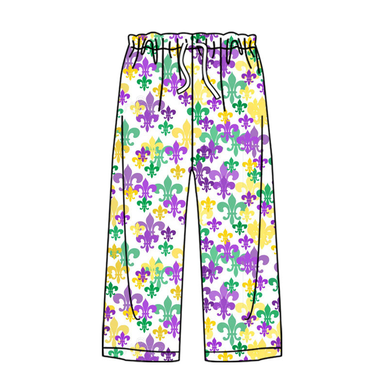 Adult Women Anchors Checked Mardigras Pants With Belt Preorder