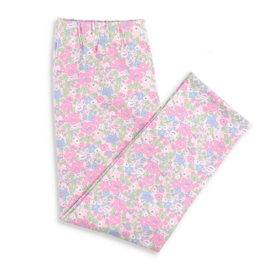 Baby Girls Pink Flowers Leggings Pants Preorder