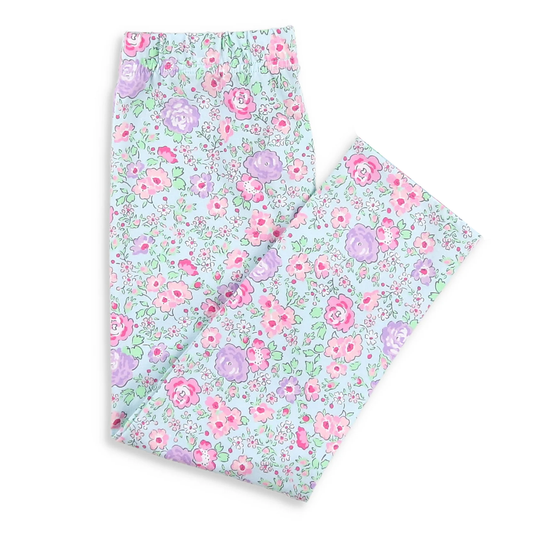Baby Girls Pink Lavender Flowers Leggings Pants Preorder
