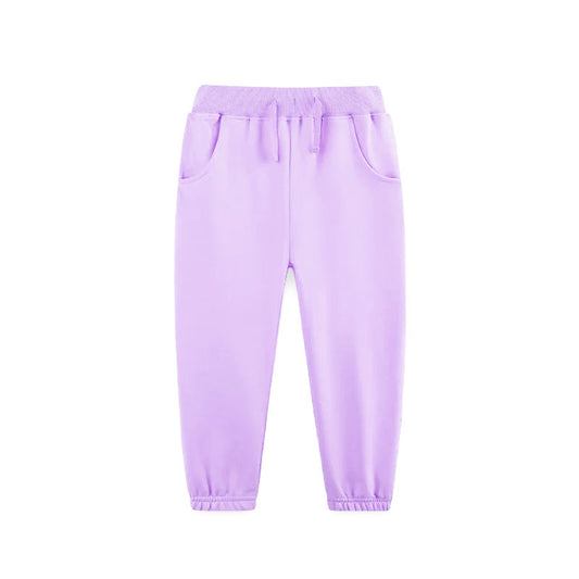 Baby Girls Lavender Pockets Leggings Pants With Belt Preorder