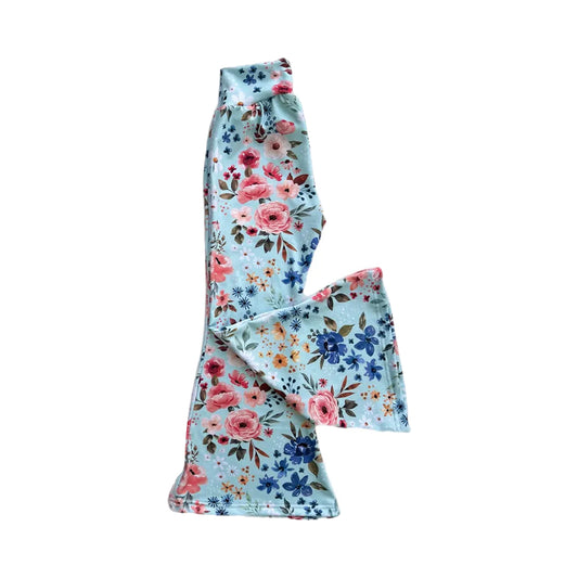 Baby Girls Flowers Bell Bottom Pants Preorder