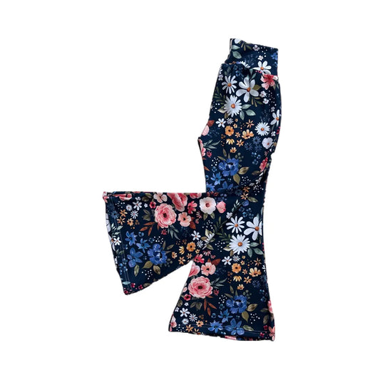 Baby Girls Flowers Bell Bottom Pants Preorder