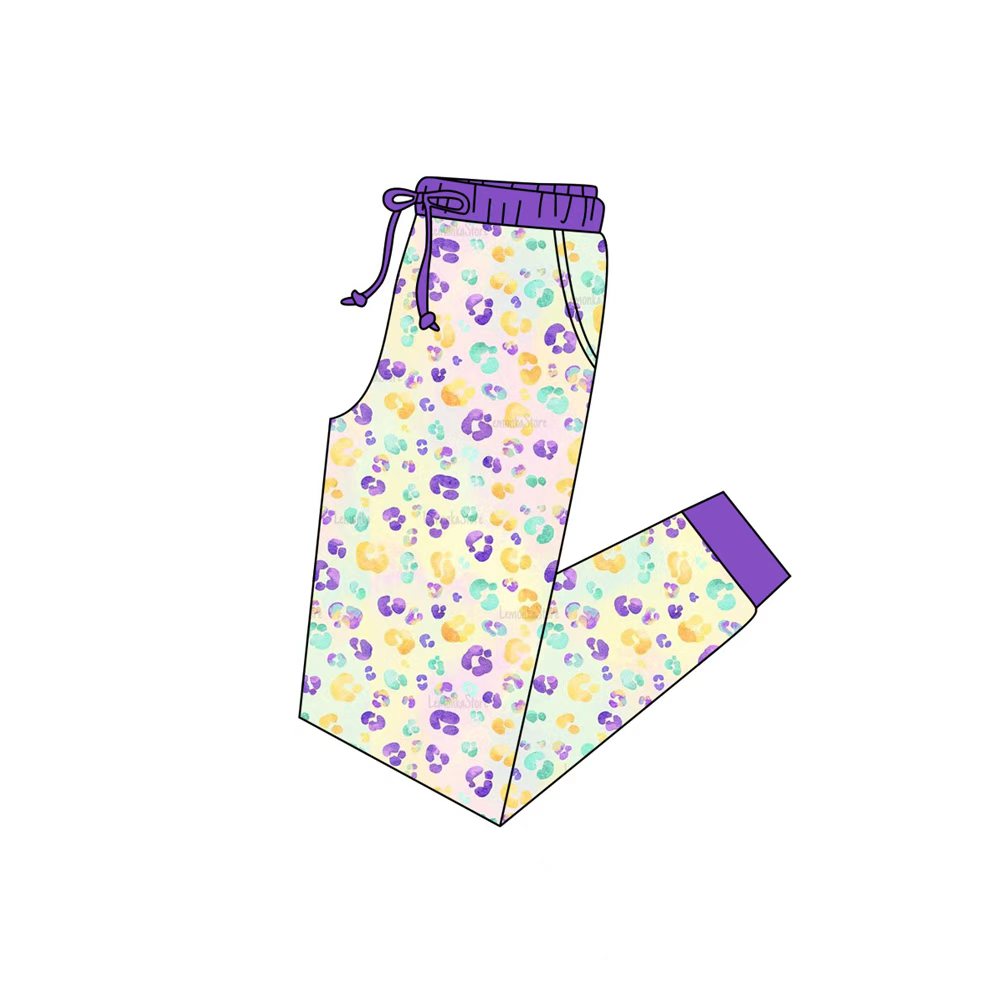 Adult Women Mardigras Leopard Pockets Jogger Pants Preorder
