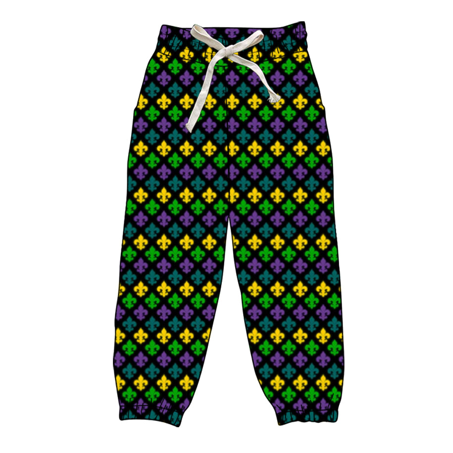 Adult Women Mardigras Anchors Plaid Pockets Jogger Pants Preorder