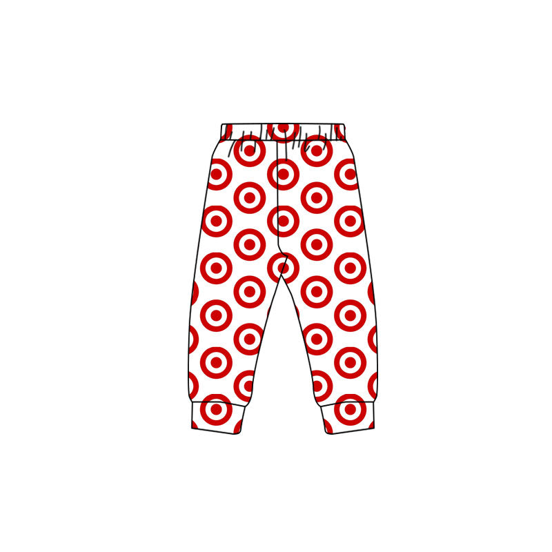 Baby Boys Red Print Jogger Pants Preorder