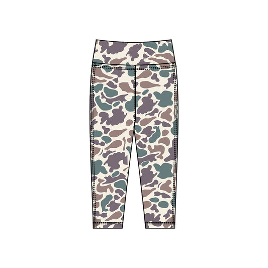 Baby Girls Grey Camo Yoga Leggings Pants Bottom Preorder