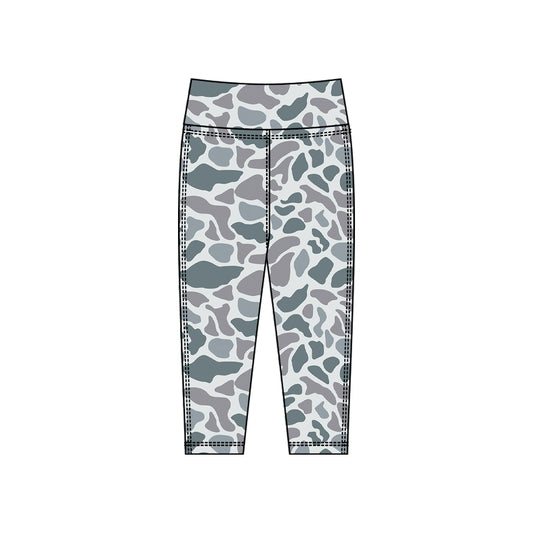 Baby Girls Grey Camo Yoga Leggings Pants Bottom Preorder