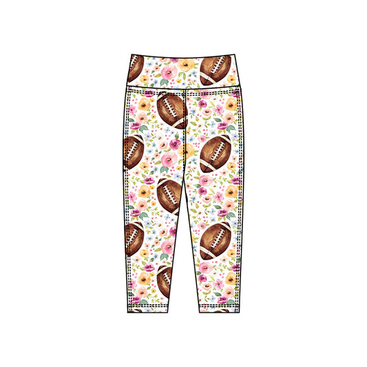 Baby Girls Footballs Flowers Yoga Leggings Pants Bottom Preorder